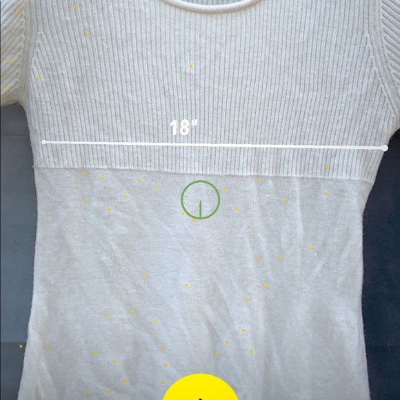 Xl Contact min sweater dress.  Cream - Picture 3 of 6